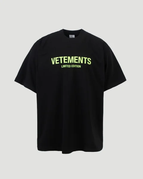 Black T-Shirt with Neon Logo