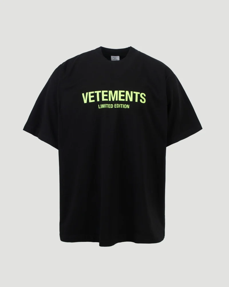 Black T-Shirt with Neon Logo
