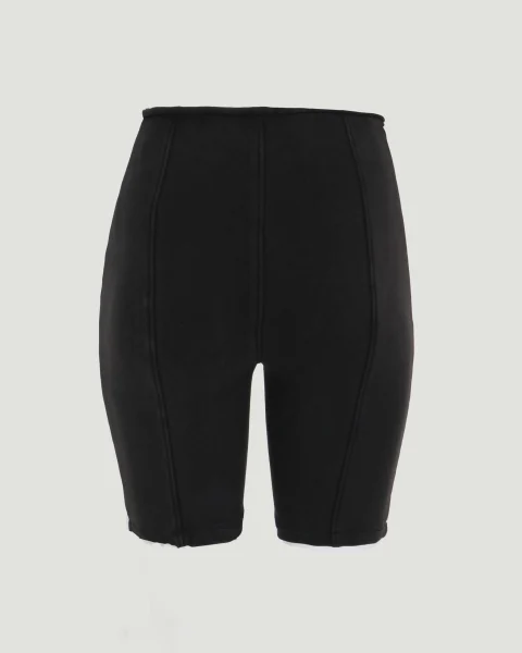 Bike Short in Black Heavy Stretch Terry — снимка 2