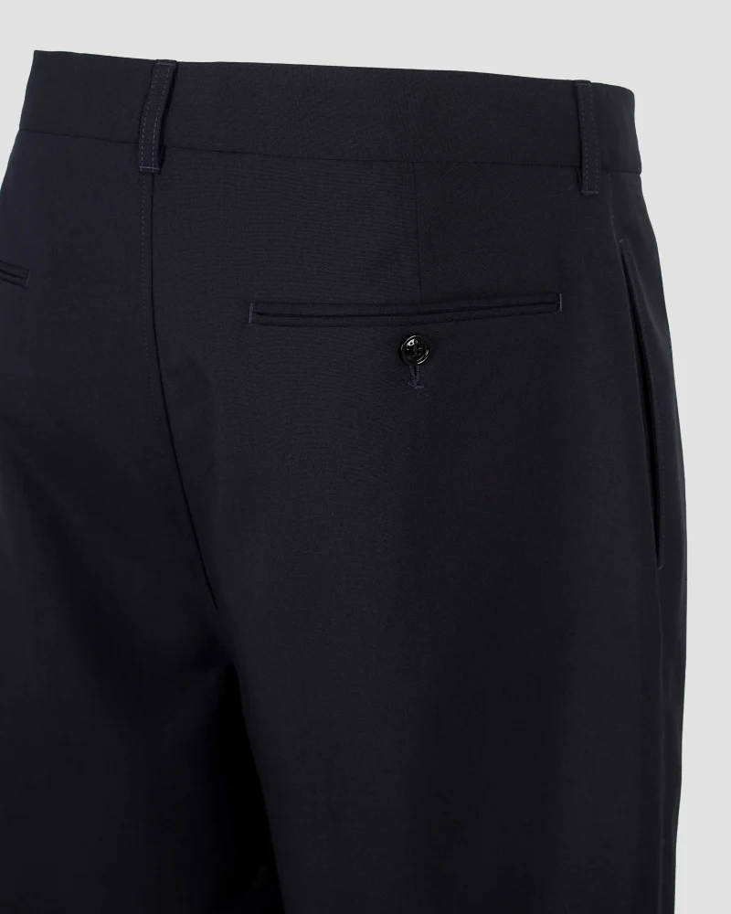 Black Wool Shorts — снимка 4