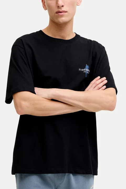 T-Shirt Jjcorals Ss Crew Neck 12288345 C-N10 black — снимка 2