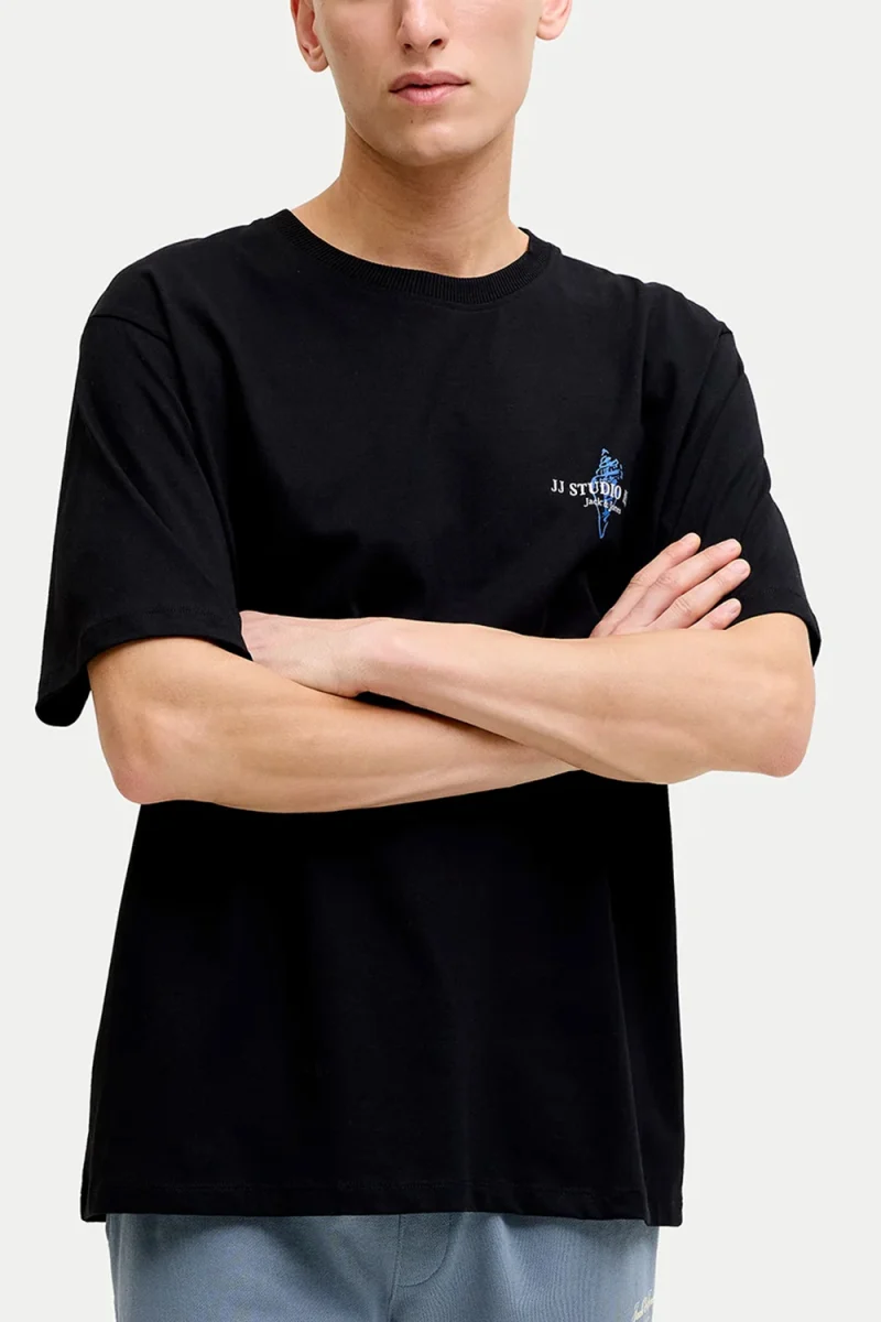 T-Shirt Jjcorals Ss Crew Neck 12288345 C-N10 black — снимка 2