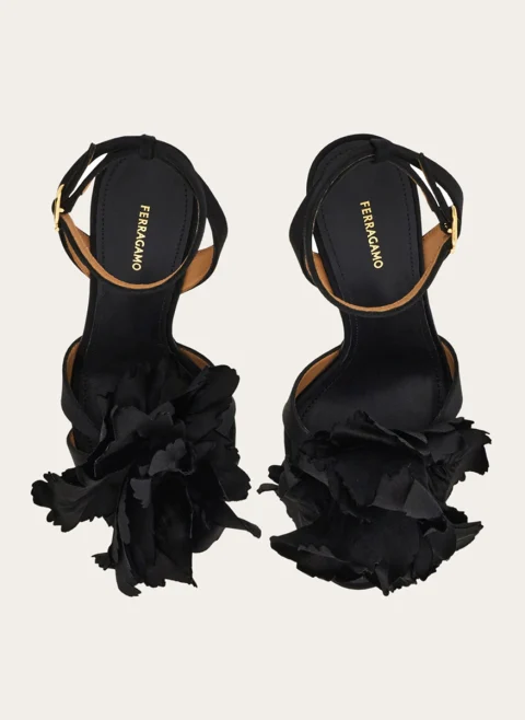 Сандали на ток `Flower` Ferragamo — снимка 4