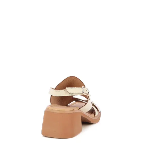 Дамски Сандали На Ток CARLO FABIANI – 247-3669 CREMA — снимка 2