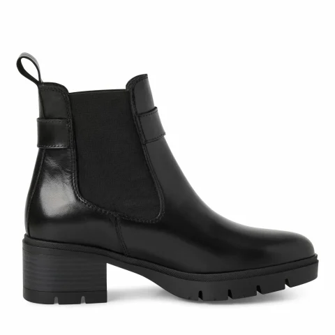 Дамски Боти На Ток TAMARIS – 1-25447-43-003 BLACK LEATHER — снимка 2