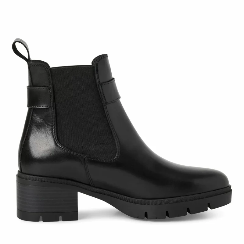 Дамски Боти На Ток TAMARIS – 1-25447-43-003 BLACK LEATHER — снимка 2