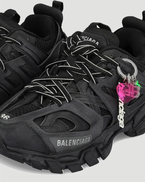 Track Sneaker with Charms in Black — снимка 4