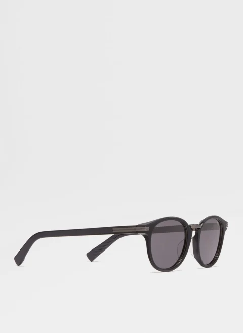 Слънчеви очила с метални детайли Zegna — снимка 3
