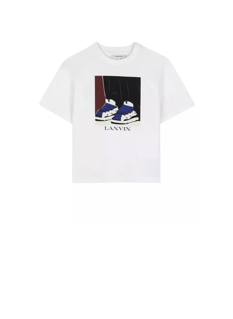 Тишърт с графичен принт Lanvin Kids