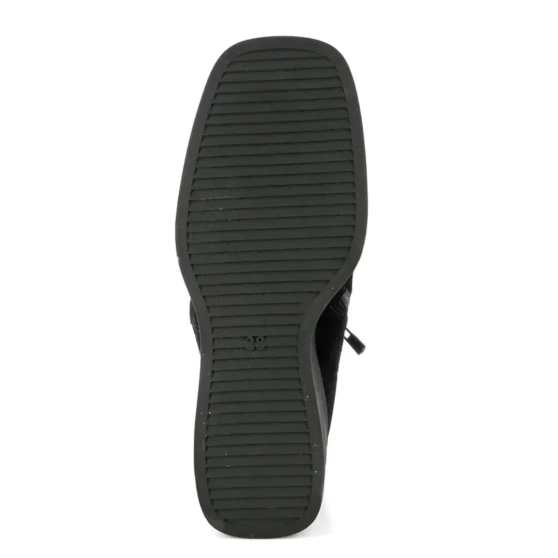 Дамски Боти На Платформа CARLO FABIANI – 057-2501 BLACK NUBUCK — снимка 4