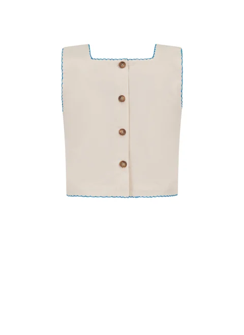 Топ с бродерия Etro Kids — снимка 2
