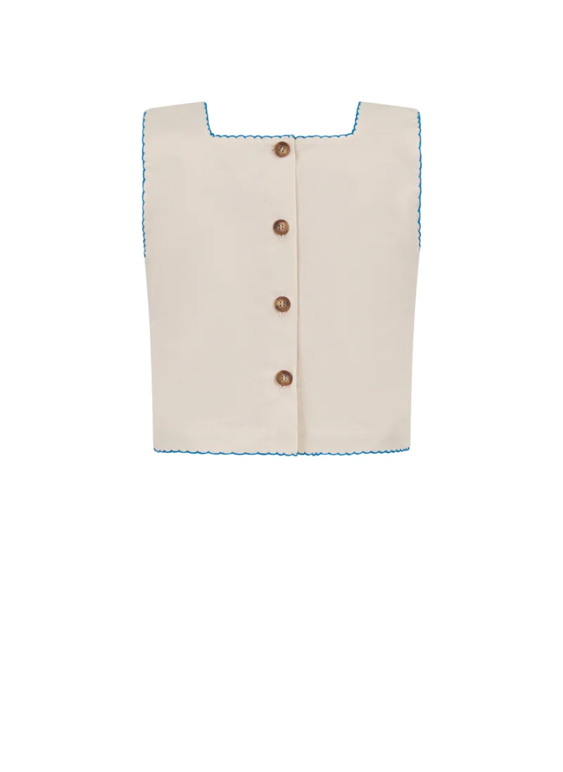 Топ с бродерия Etro Kids — снимка 2