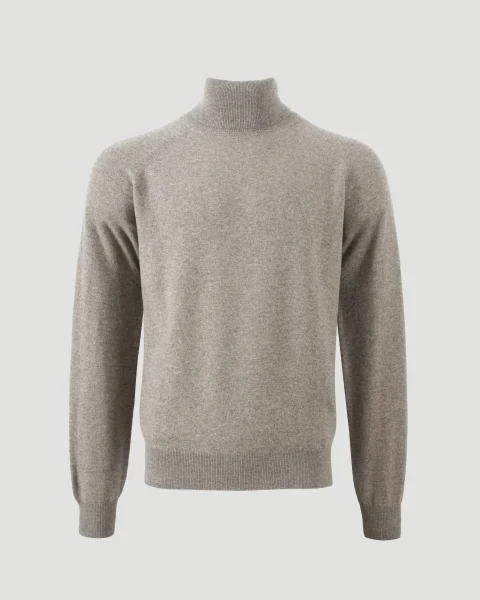 Turtleneck Sweater in Taupe