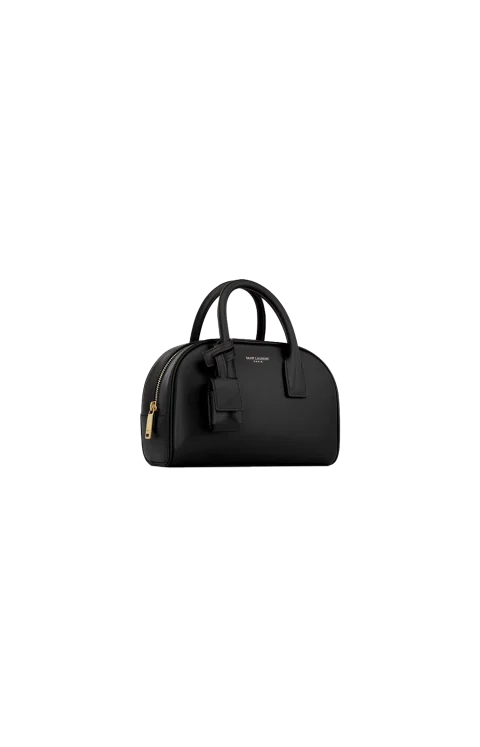 Sac De Jour Boston Mini Bag in Box Leather in Black — снимка 3