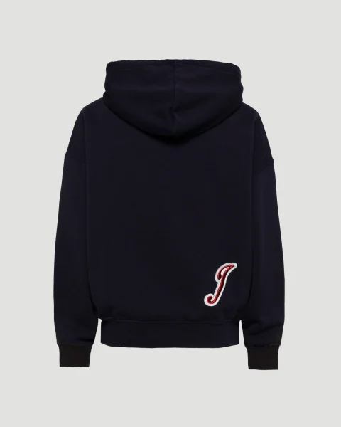 The Gio Varsity Hoodie in Navy — снимка 2