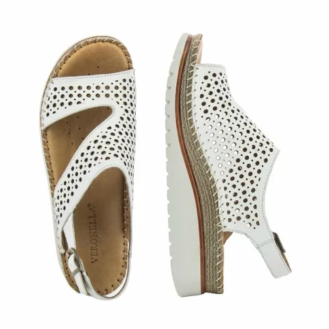 Дамски Сандали Комфорт VERONELA – 148.1189 WHITE — снимка 4