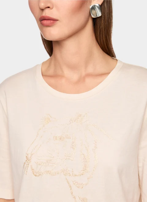 Тишърт с бродерия Marc Cain Sports — снимка 5