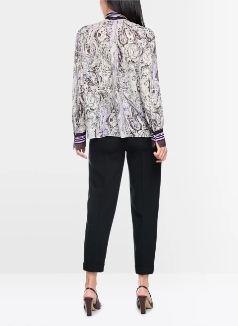 Блуза с панделка 'Ornamental' Marc Cain Collections — снимка 3