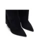 Дамски черни ботуши с ток "Blade" Casadei — снимка 5
