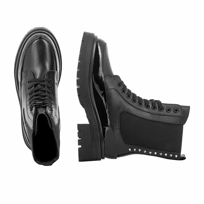 Дамски Кубинки APEPAZZA – F2COMBAT37/LEA CARLA-BLACK — снимка 5