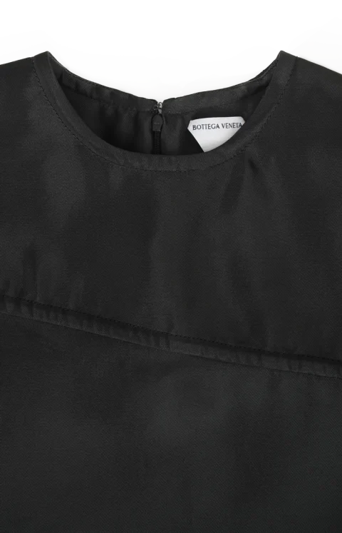 Washed Cotton and Viscose Twill Dress — снимка 2