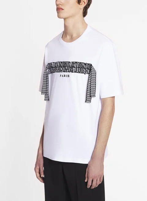 Тишърт с бродерия Lanvin — снимка 2