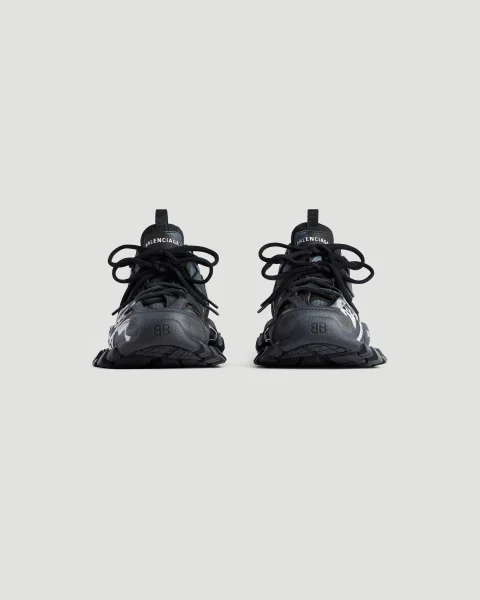 Track Signature Sneaker in Black and White — снимка 3
