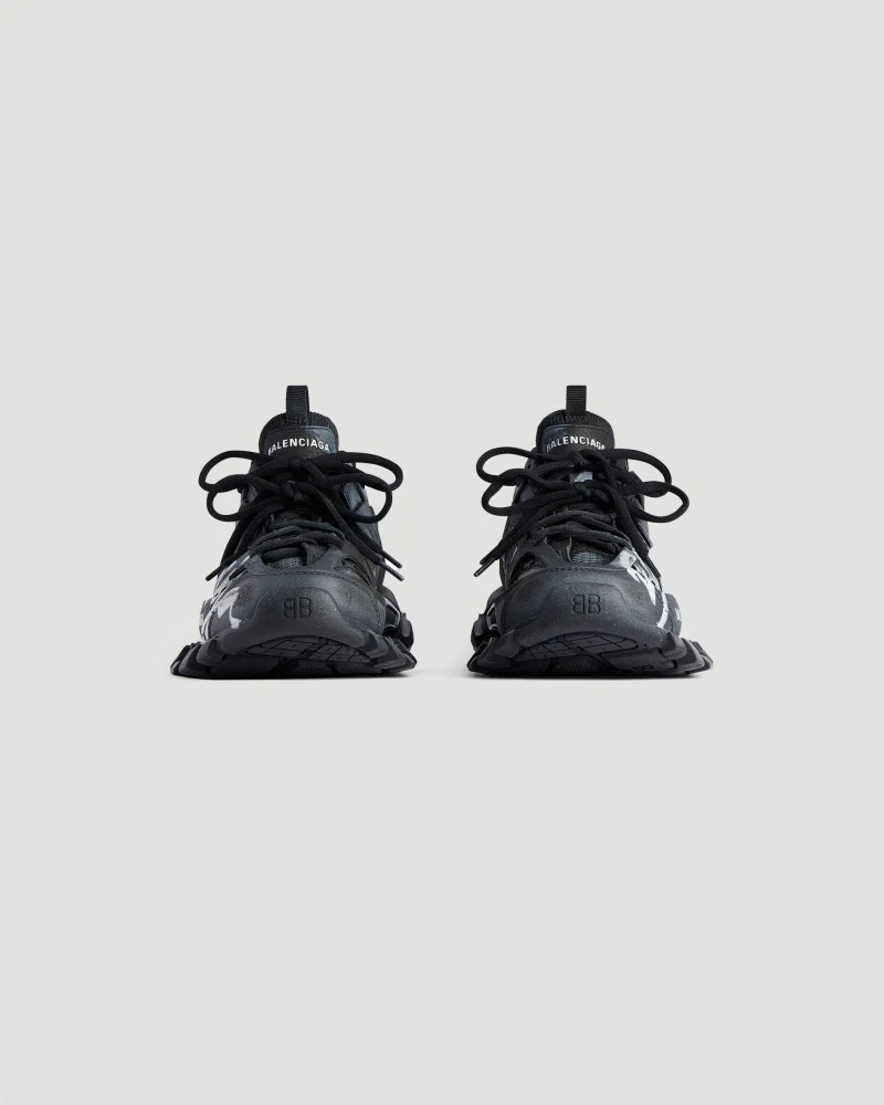 Track Signature Sneaker in Black and White — снимка 3
