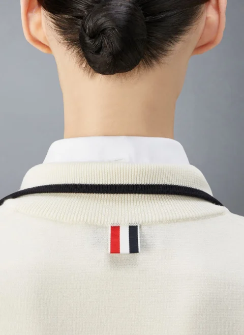 Жилетка от вълна с раиран мотив Thom Browne — снимка 3