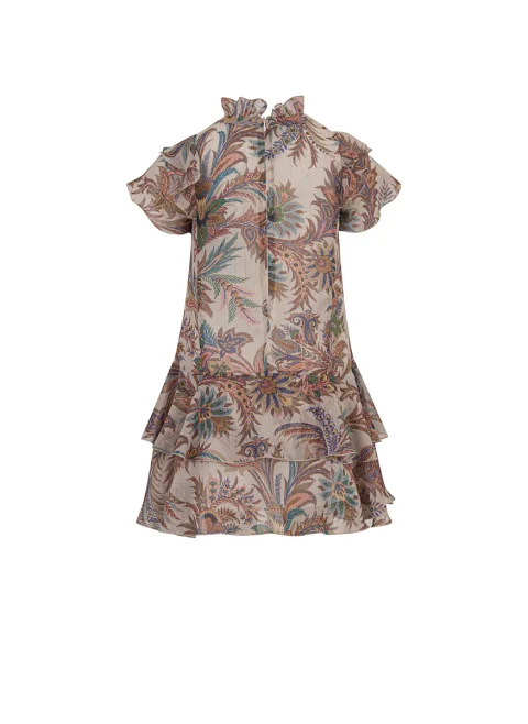 Рокля с рюш детайл 'Paisley' Etro Kids — снимка 2