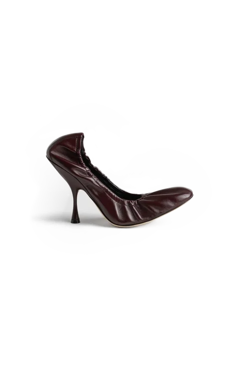 Pucker Pump 100 in Oxblood