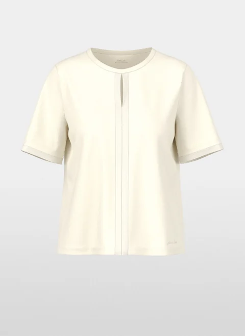 Тишърт с 'cut-out' детайл Marc Cain Collections — снимка 12