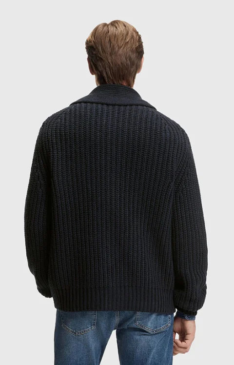 Плетена жилетка BECKHAM x BOSS от вълна и кашмир — снимка 3