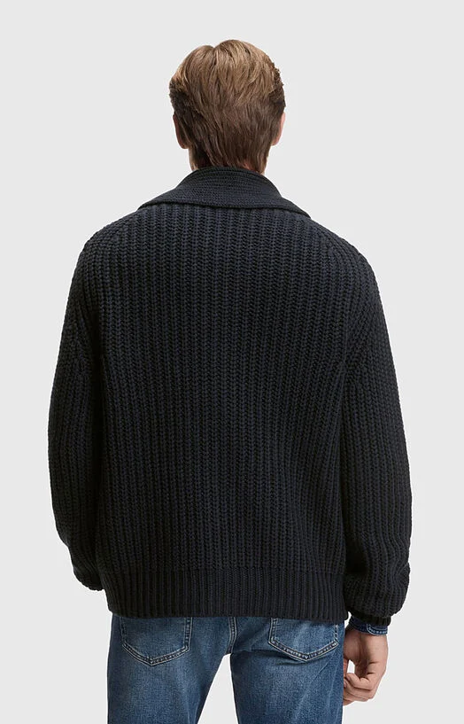 Плетена жилетка BECKHAM x BOSS от вълна и кашмир — снимка 3