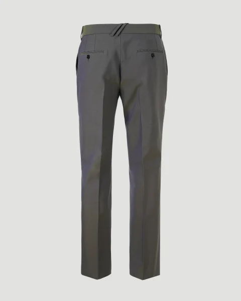 Relaxed Fit Wool Tailored Trousers — снимка 2