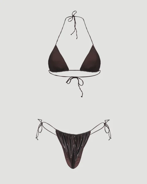 Latex Microkini in Chocolate Brown — снимка 2