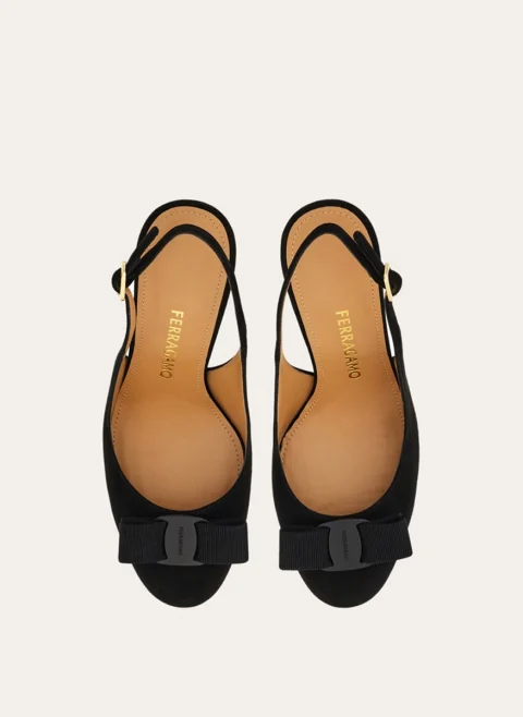 Обувки на ток с панделка Ferragamo — снимка 3