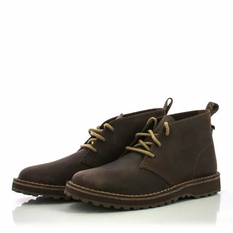 Мъжки Ежедневни Боти CLARKS – 26179717 SOLSBURY DB DARK BROWN LEA — снимка 3