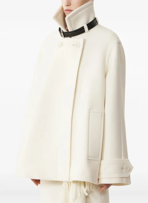 Късо палто от вълна Lanvin — снимка 2