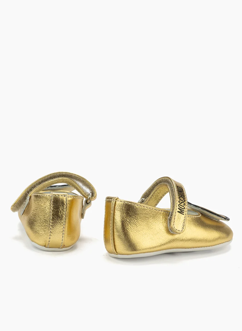 Бебешки буйки с метален ефект 'Mary Jane' Moschino Kids — снимка 3