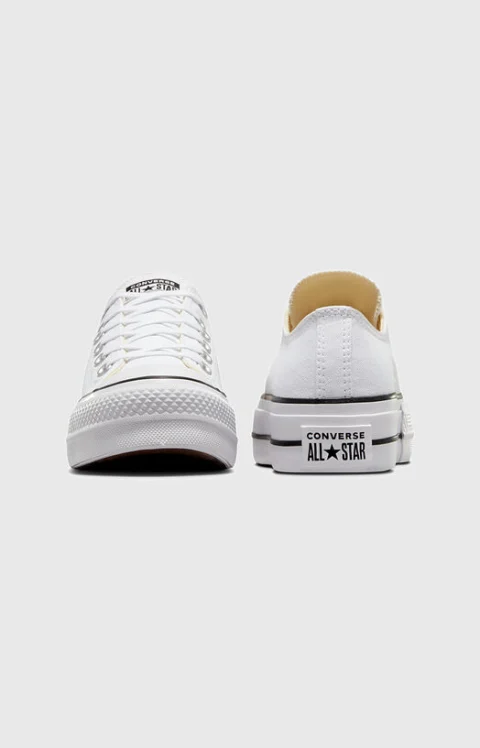 Спортни обувки CHUCK TAYLOR с платформа и лого — снимка 3