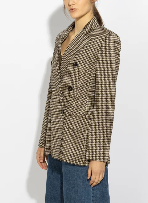 Блейзър с вълна 'Houndstooth' Max Mara Mxmeccelso — снимка 2