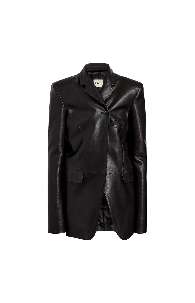 Sarmine Jacket in Black Leather