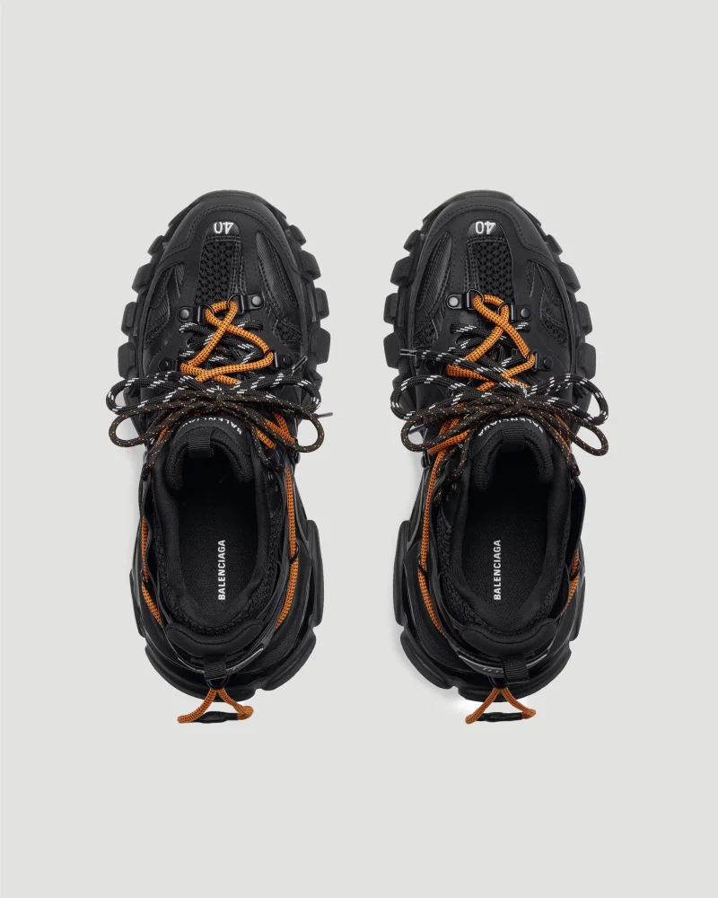 Track Trail Laces Sneaker in Black and Orange — снимка 4