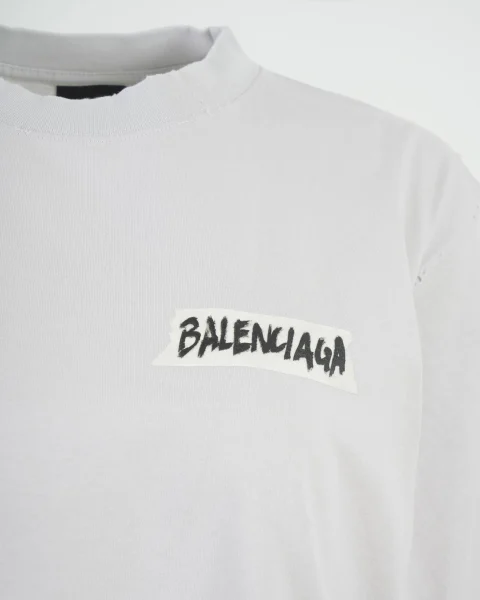 Masking Tape T-Shirt in White — снимка 2