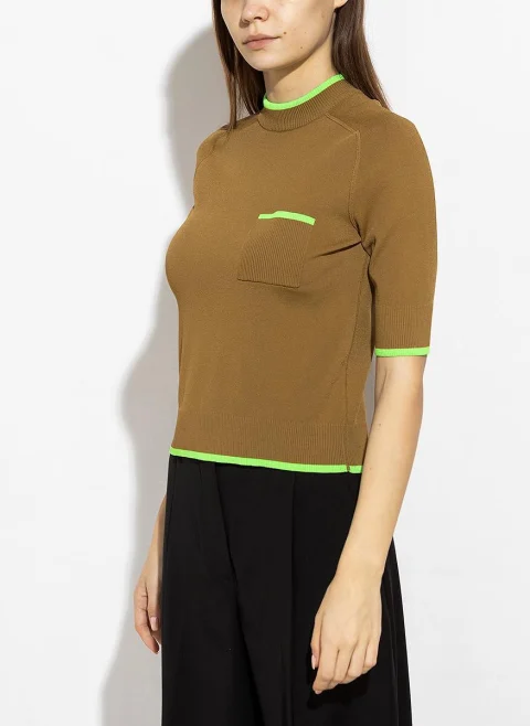 Пуловер с контрастни детайли Sportmax Quito
