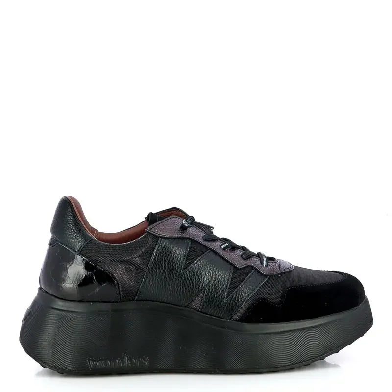 Дамски Сникърс WONDERS – A-3631 ROMA COMB. NEGRO
