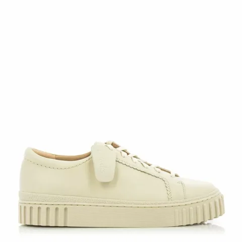 Дамски Сникърс CLARKS – 26176437 MAYHILL WALK CREAM LEATHER