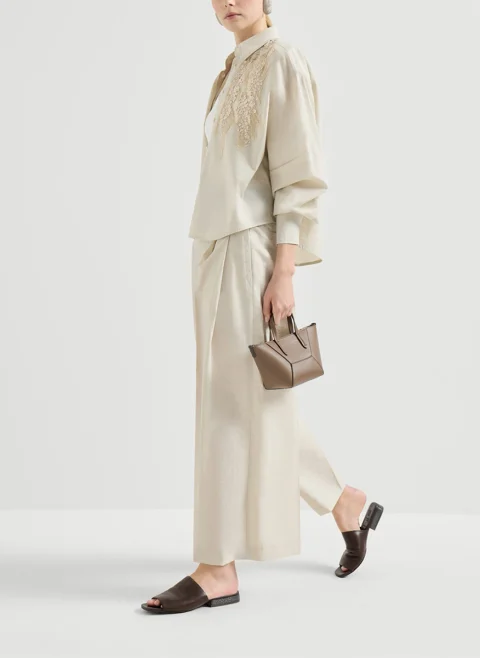 Риза с пайети Brunello Cucinelli — снимка 5