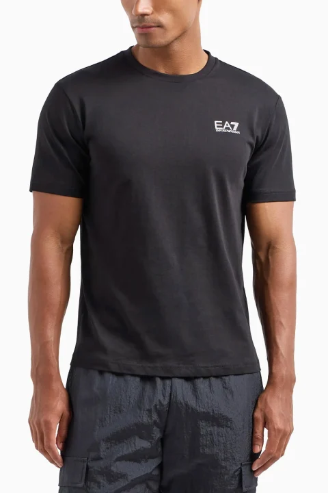 T-Shirt 8NPT25PJVPZ 1200 black — снимка 2